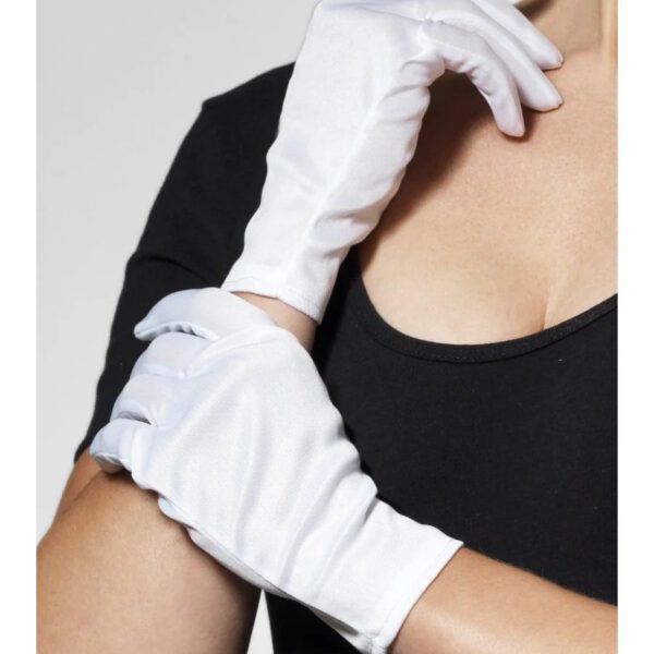 Guantes cortos blancos