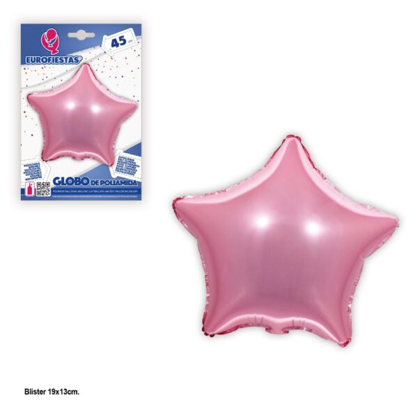 Globo foil Estrella Rosa