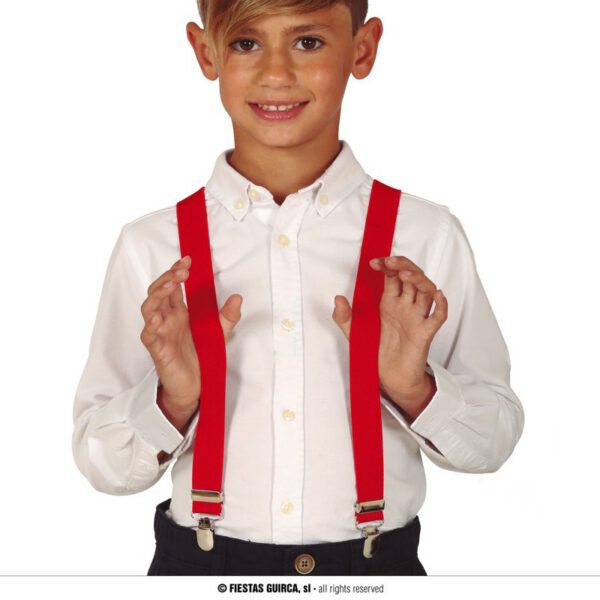 Tirantes rojos infantiles