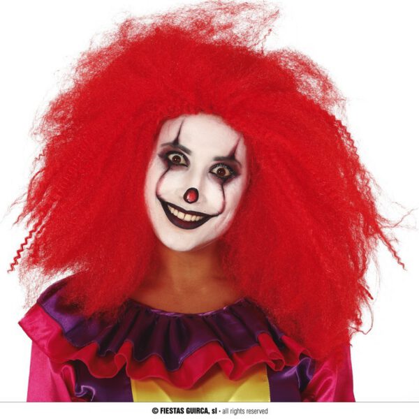 Peluca de Payaso Roja