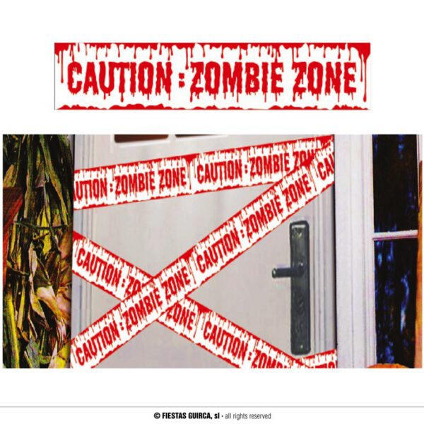 Cinta peligro zona zombie