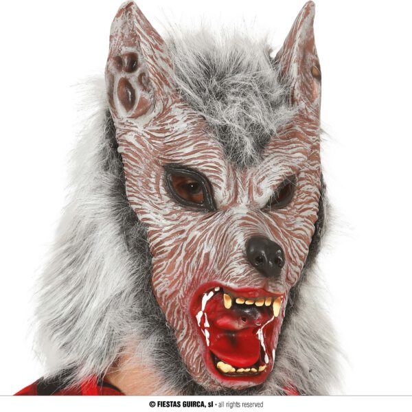 Careta Lobo con pelo