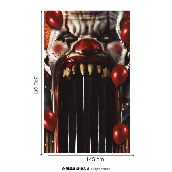 Cortina de Payaso para Halloween