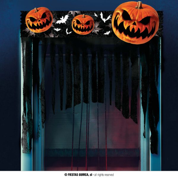 Cortina Calabaza para Halloween.