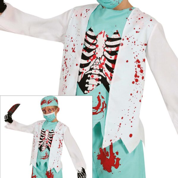 Disfraz de médico zombie infantil