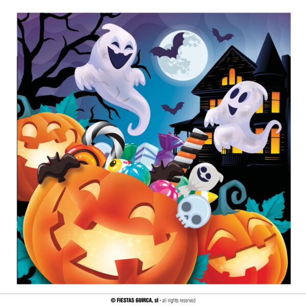 Servilletas calabazas para Halloween