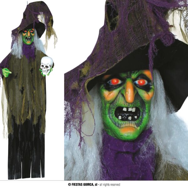 Colgante de Bruja con calavera