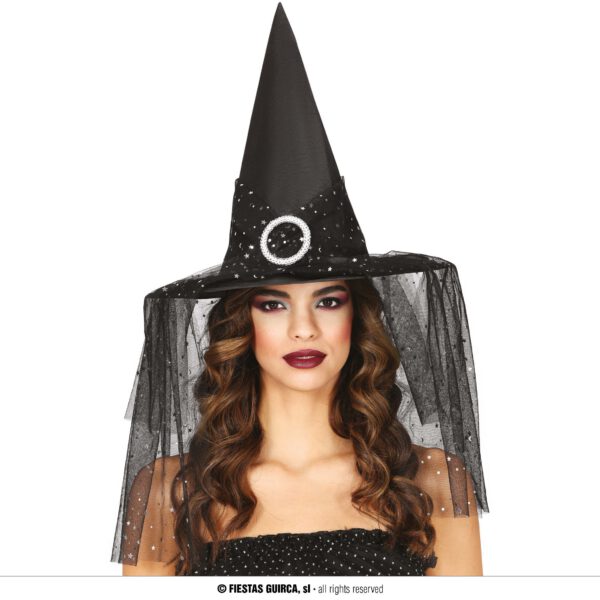 Sombrero Bruja con velo