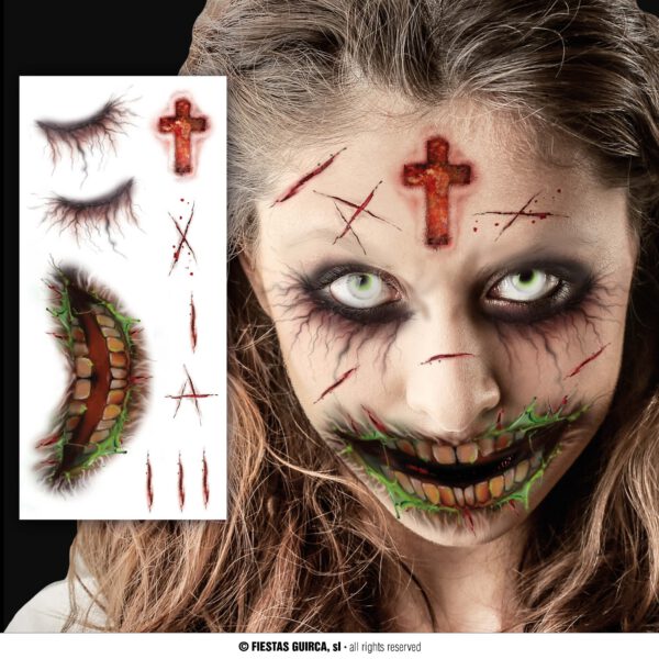 Tatuaje cara Zombie