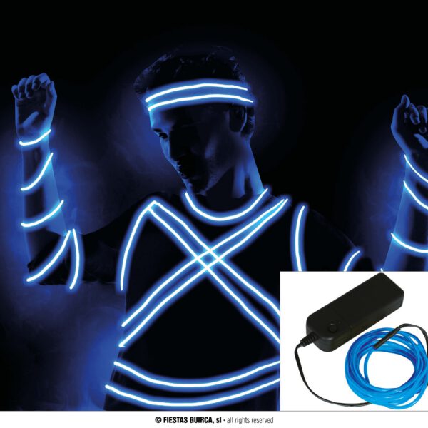 Hilo led azul