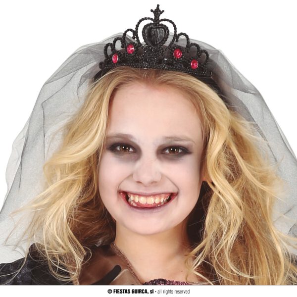 Diadema con velo