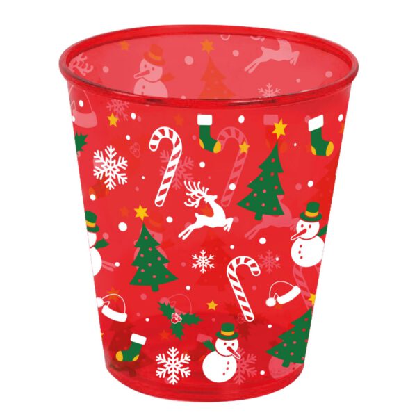 Vaso Rojo Navideño