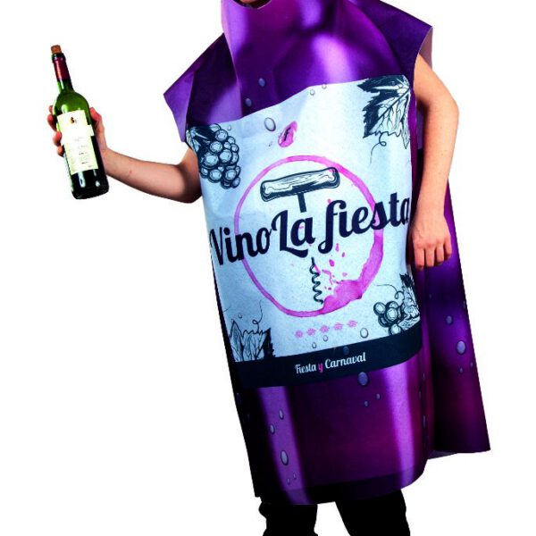 Disfraz de Botella de Vino a la fiesta