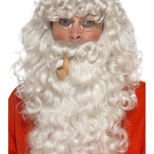 Peluca y barba de Santa Claus