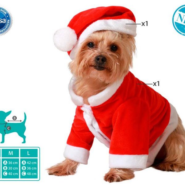 Disfraz de Papa Noel para mascota