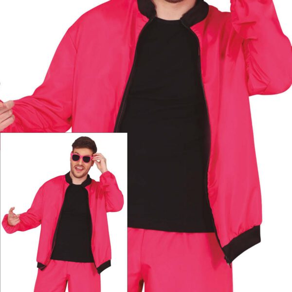Chandal rosa flúor para hombre.