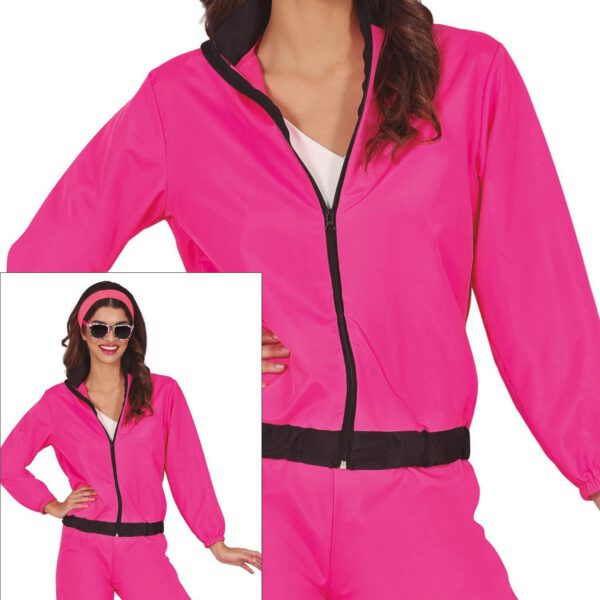 Chandal rosa flúor para mujer