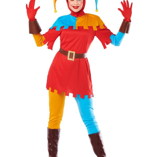 Disfraz de Bufon medieval mujer