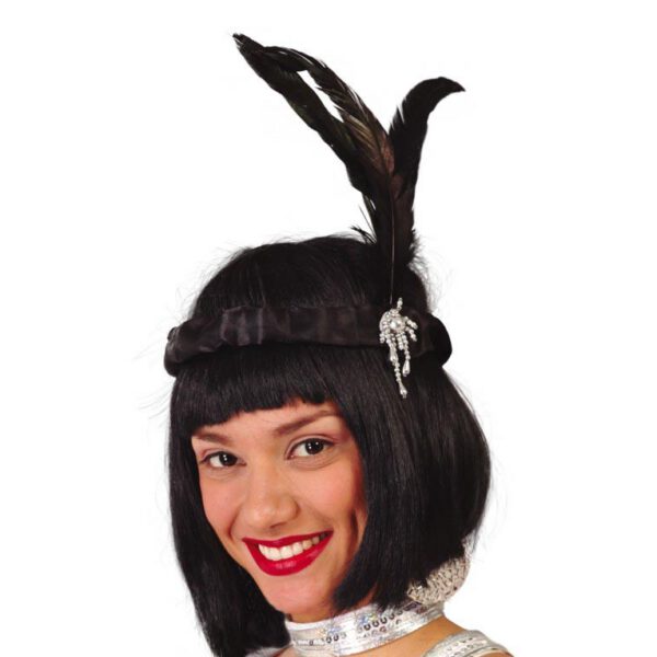 Diadema Charleston negra
