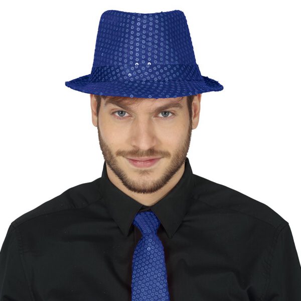 Sombrero Ganster lentejuelas