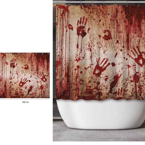Cortina de Baño con sangre