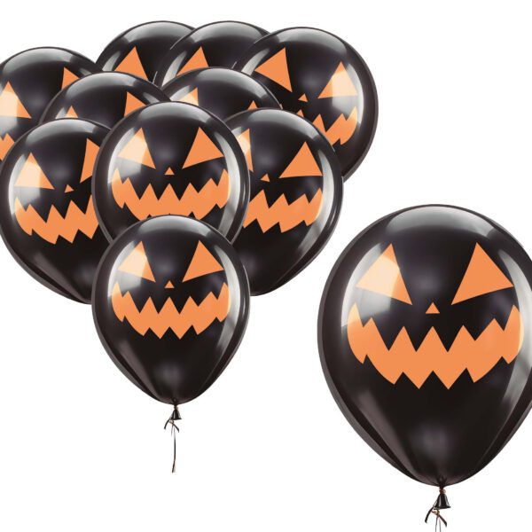 Globos negros calabaza