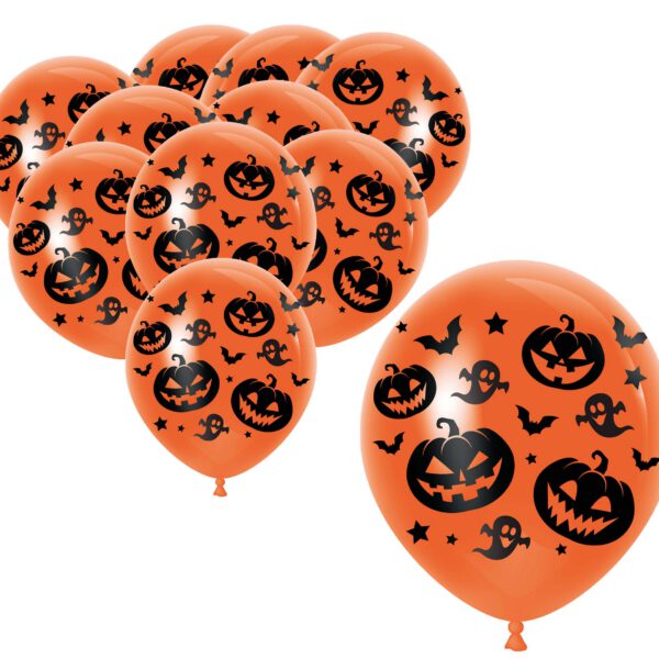 Globos naranjas de calabazas