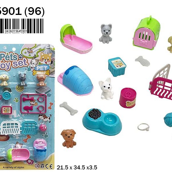 Blister mascotas con accesorios