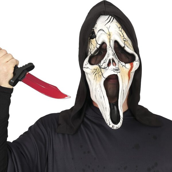 Cuchillo con sangre liquida
