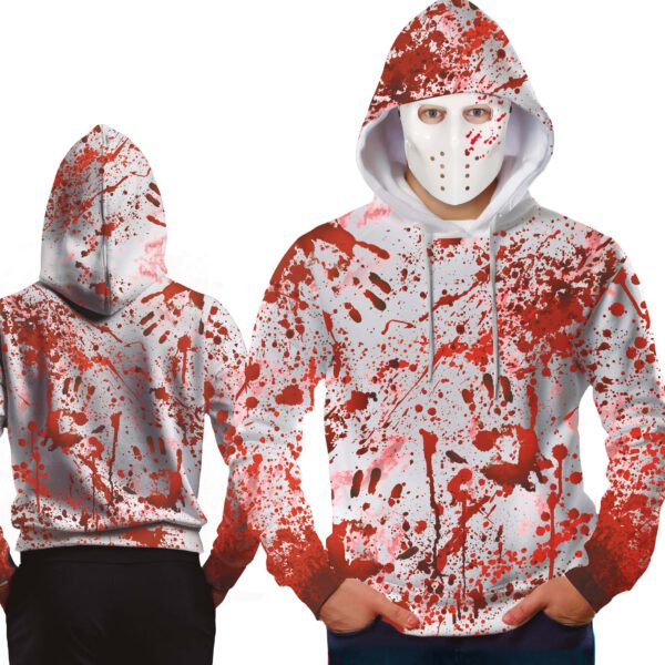 Chaqueta y máscara ensagrentada