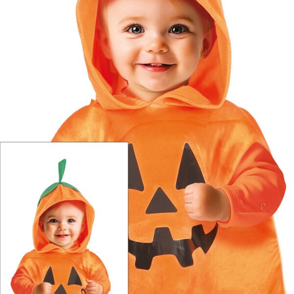 Poncho calabaza Halloween Bebe