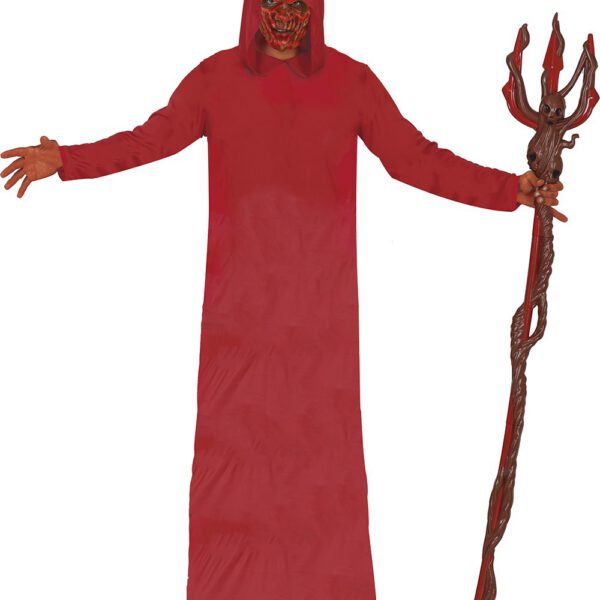 Túnica roja con capucha