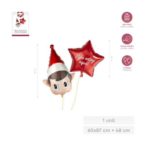 Globo Foil elfo con estrella