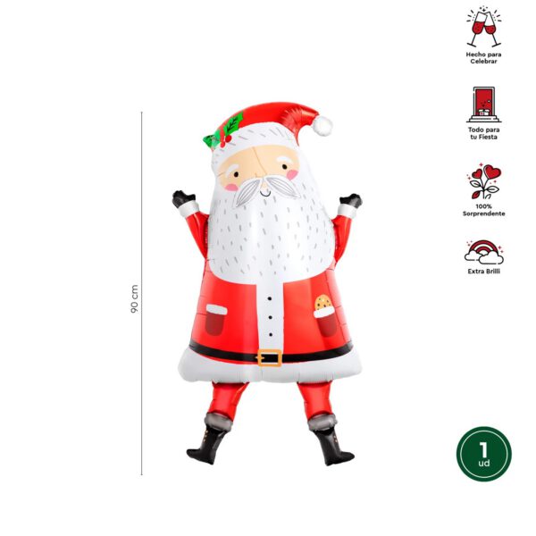 Globo foil papa noel