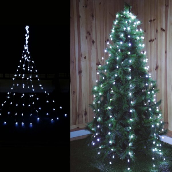 Rama 200 led estrellas blancas
