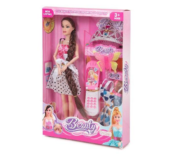 Blister muñeca con trenzas