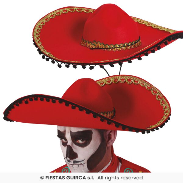 Sombrero Mariachi rojo
