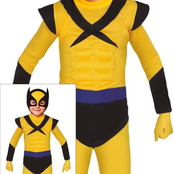 Disfraz de héroe amarillo