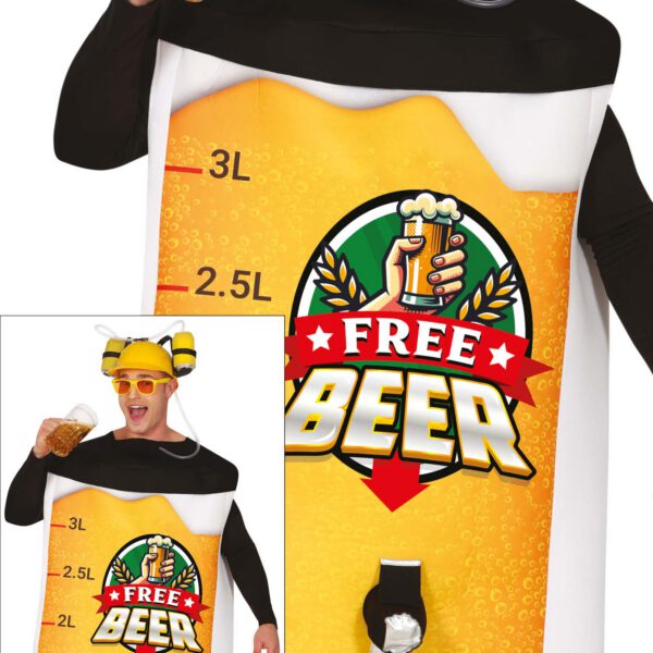 Disfraz de cerveza gratis