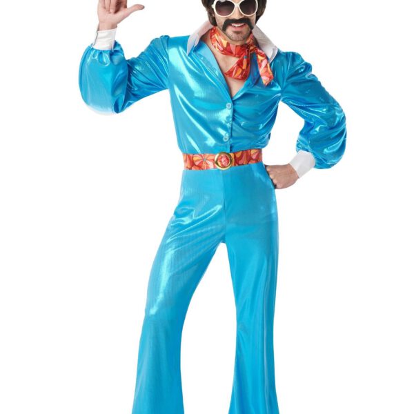 Disfraz de Disco azul para hombre
