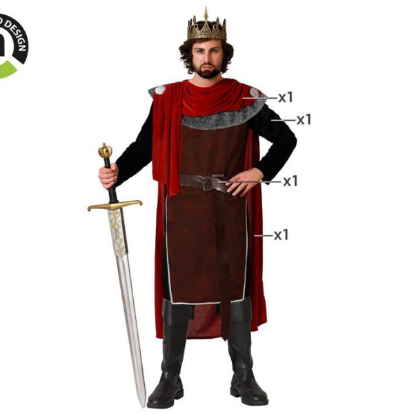 Disfraz de Rey Medieval para hombre