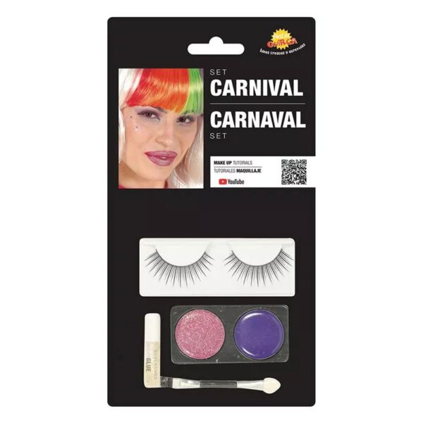 Set de Pestañas con maquillaje