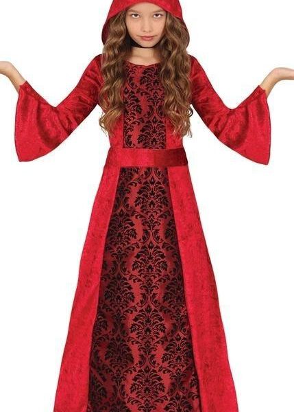 Disfraz de Hechicera roja infantil