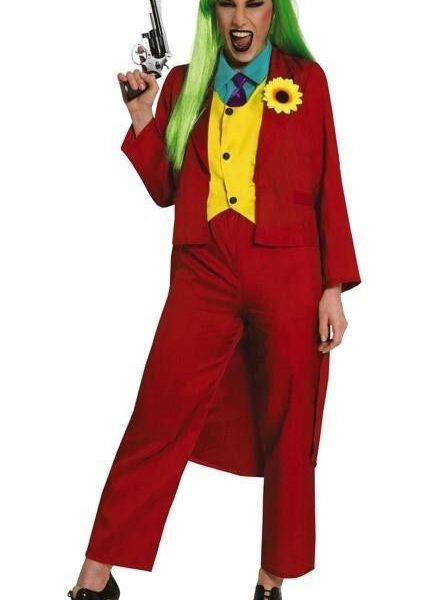 Disfraz de Joker rojo para chica
