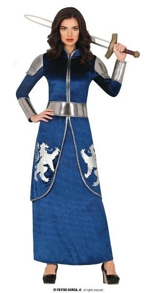Disfraz de Reina medieval azul