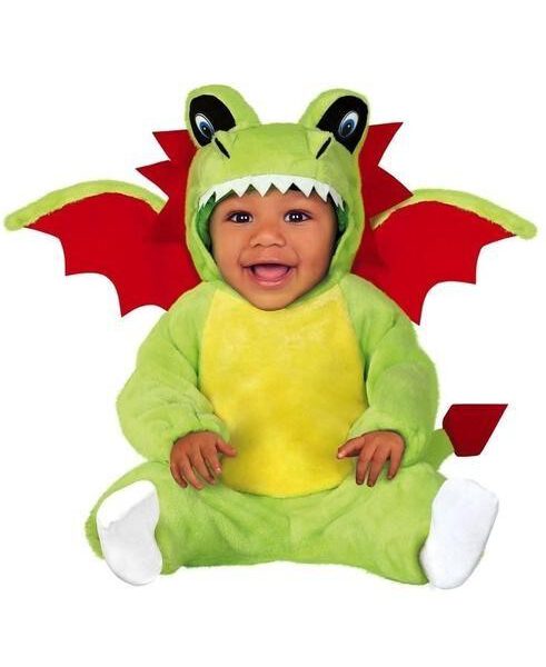 Disfraz de dragón verde para bebe