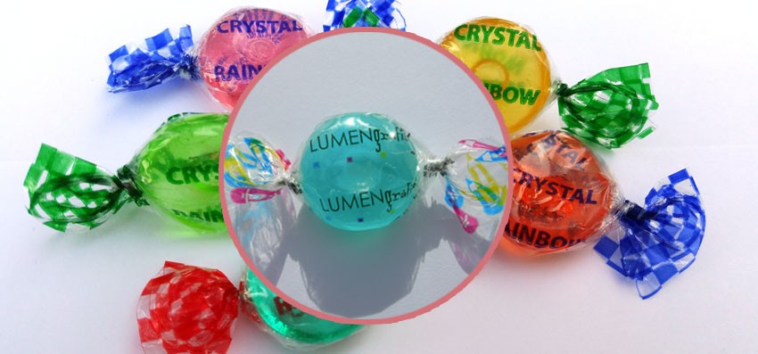 Caramelo crystal publicidad