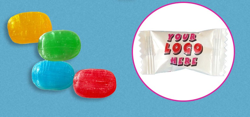 Caramelo ovalado sabor frutas