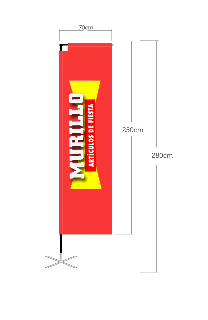 Bandera publicitaria modelo Easy