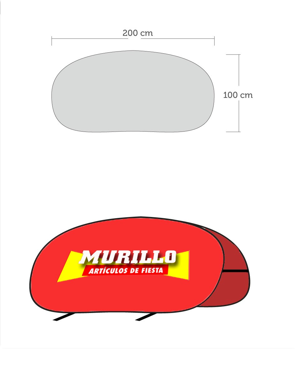 Bandera publicitara modelo pop-banner